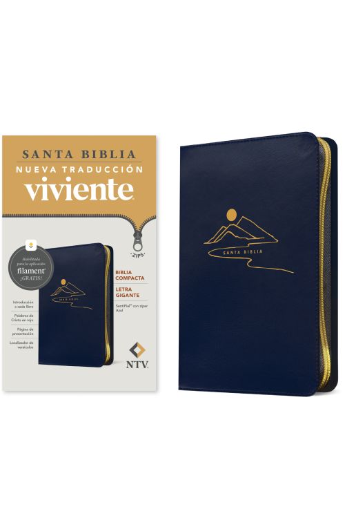 Biblia Compacta letra Gigante NTV zipper