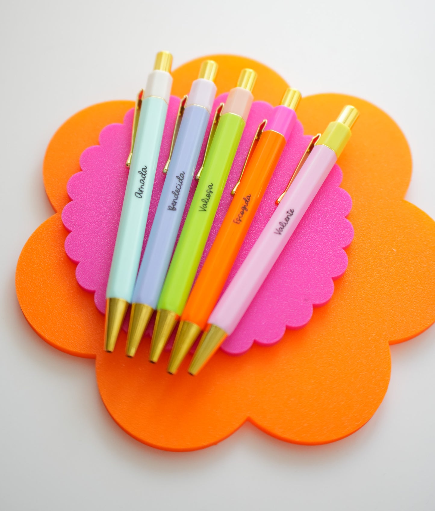 Set de 5 boligrafos Boligrafos GC Gold Blue Ink