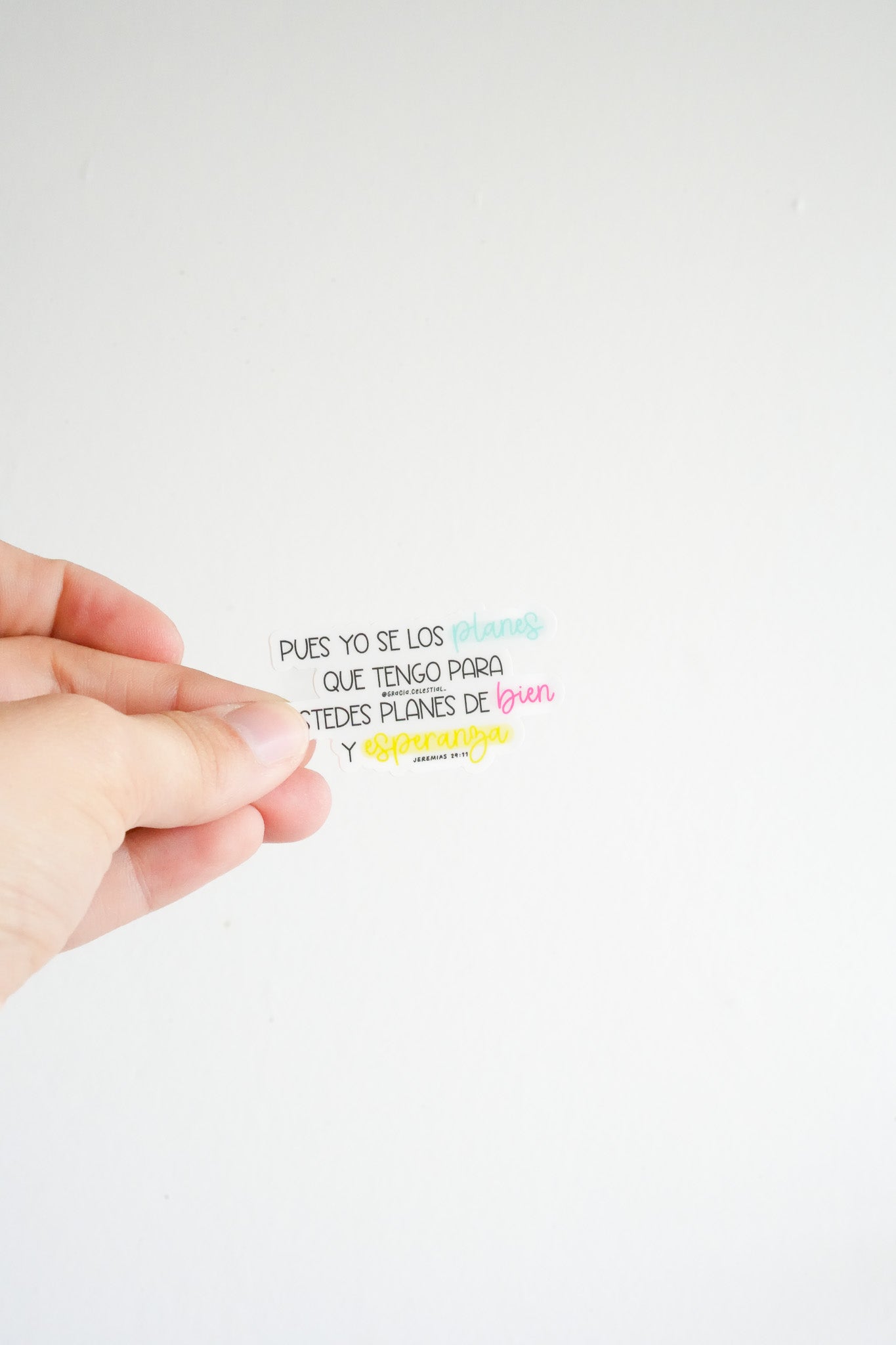 Pues yo se los planes Jeremias 29:11 Sticker
