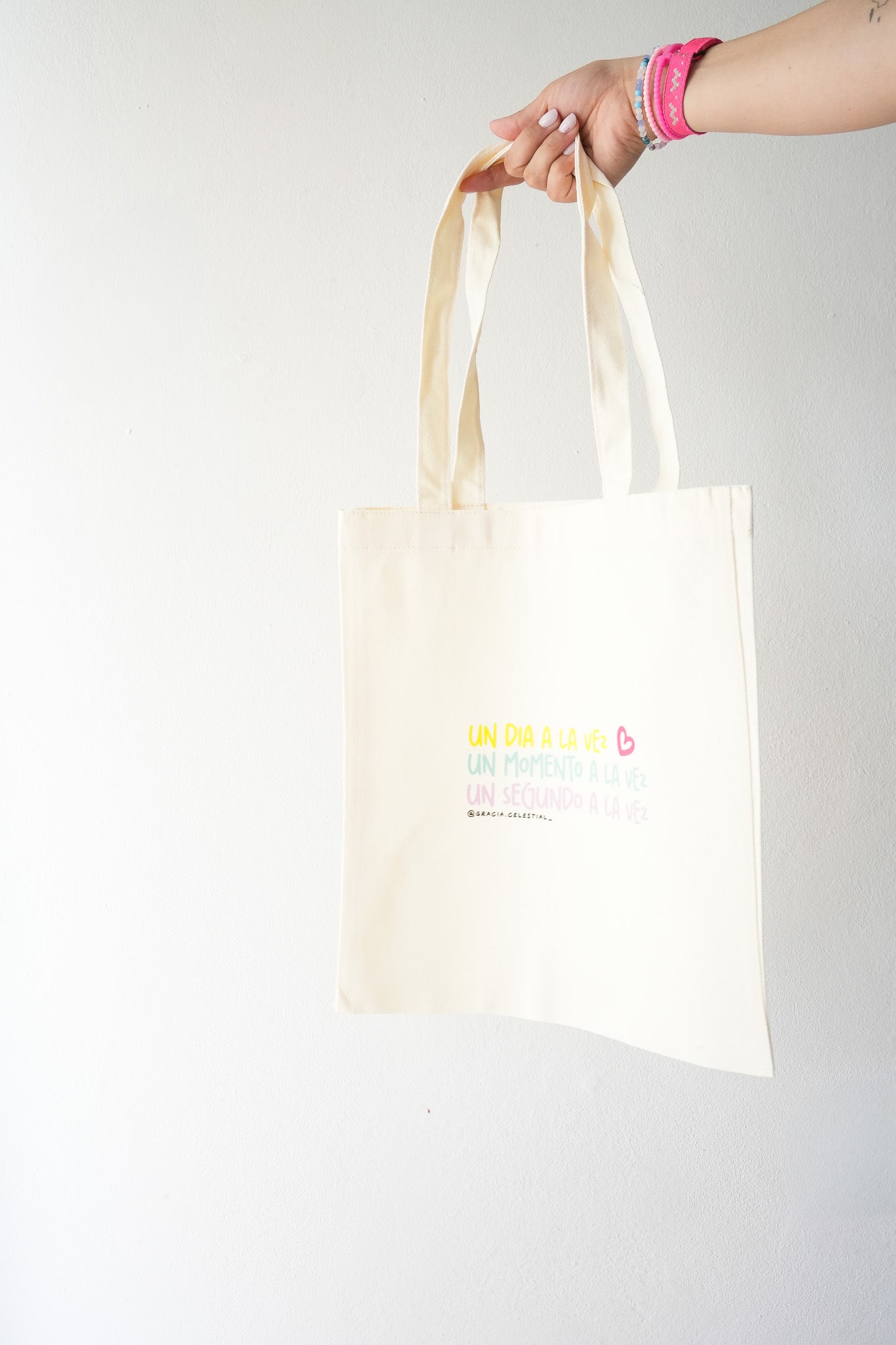 Tote Bag Un día a la vez, Un momento