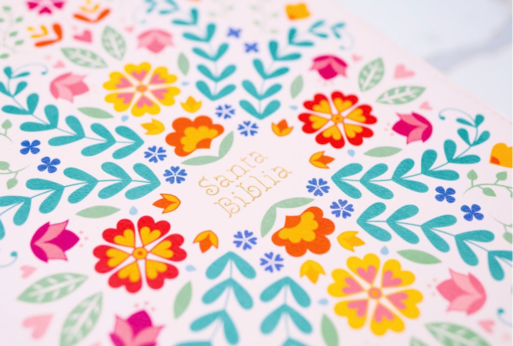 Biblia letra super gigante white with colors RVR 1960