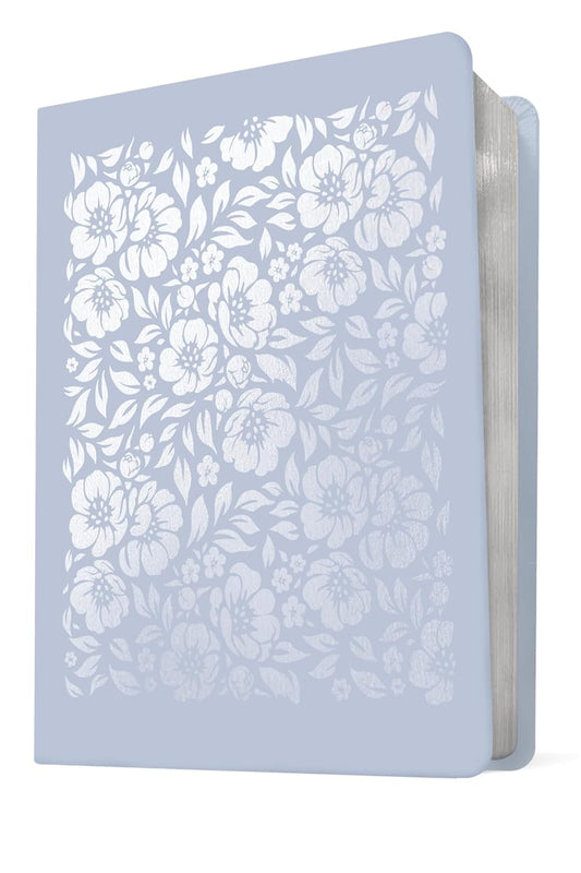 NTV Biblia de Margen Amplio con Filament Sentipiel - Floral Azul Claro