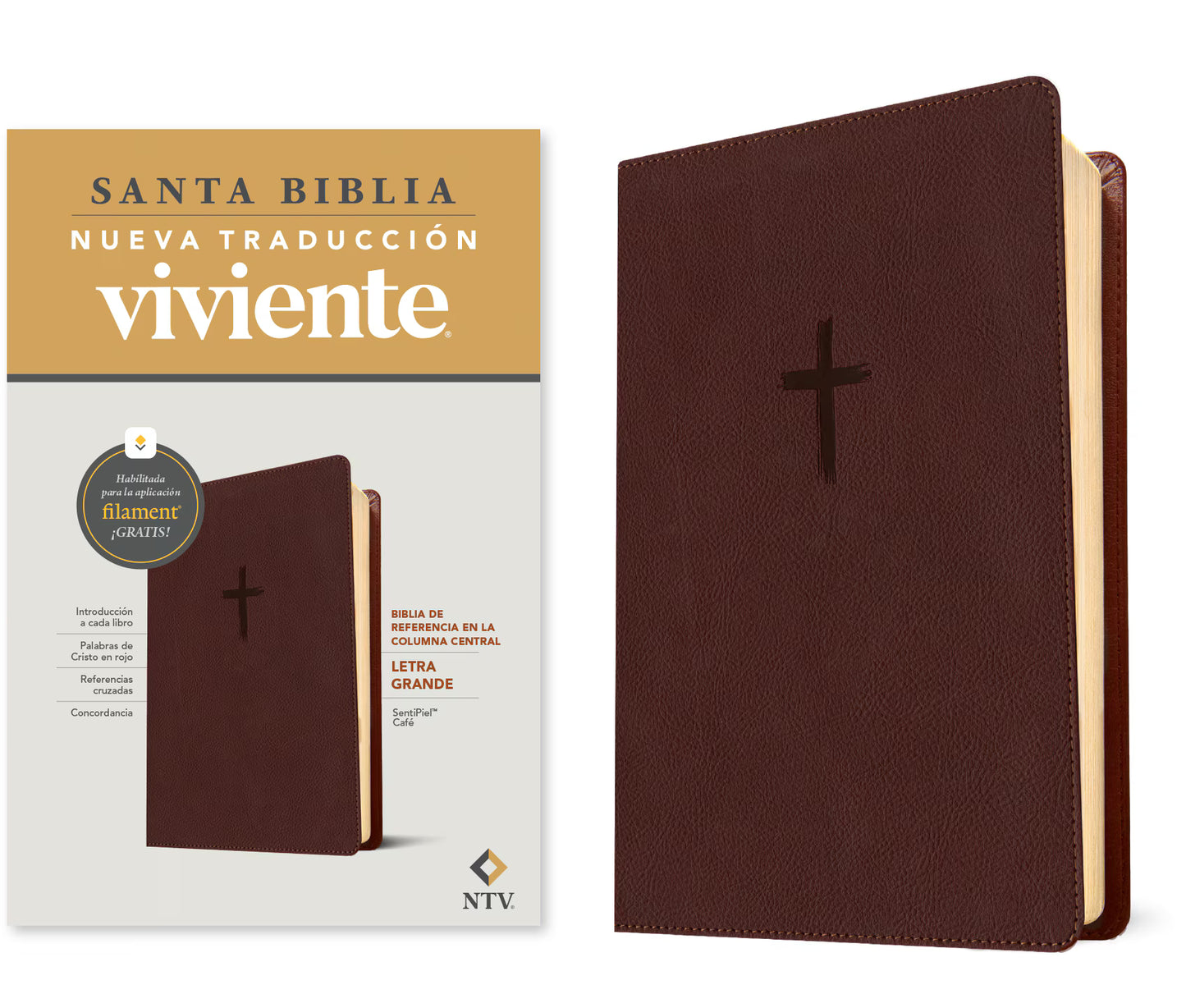 Santa Biblia Ref NTV Letra Grande Columna Central Vino