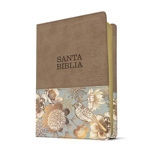 Santa Biblia NTV Marrón con Pajaros