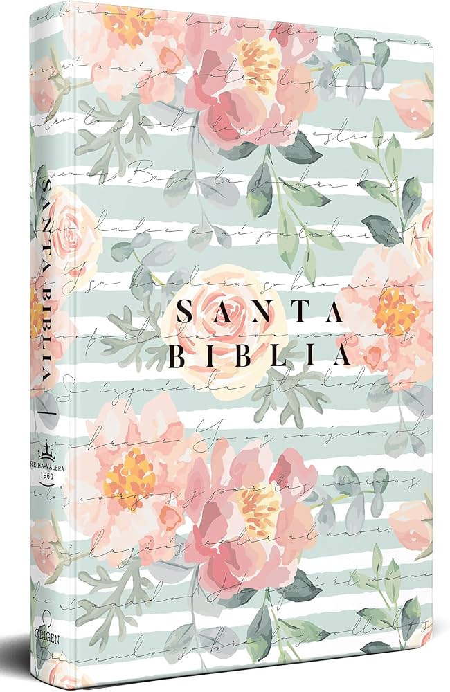 Santa Biblia Verde Floral