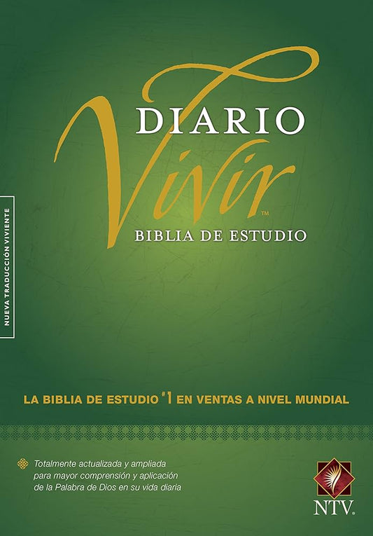 Biblia de Estudio Diario Vivir NTV Carpeta Dura