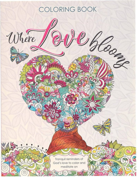 Where Love Blooms-Coloring Book