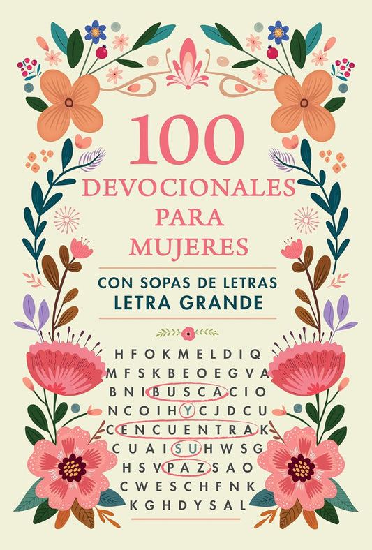 100 Devocionales para Mujeres (Sopa de letras) libro