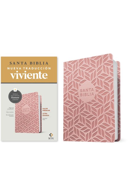 Biblia NTV Valor Premium Letra Grande Rosa