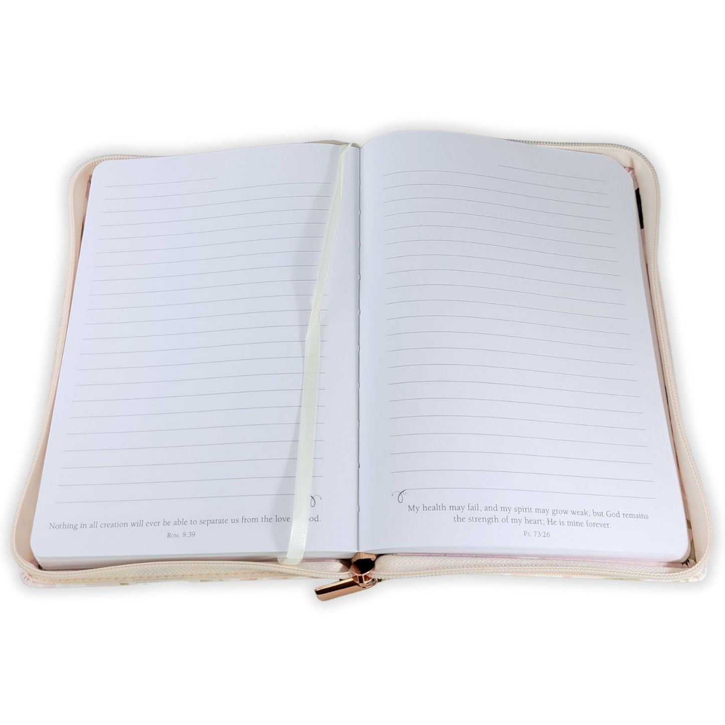 Libreta Strength and honor zipper