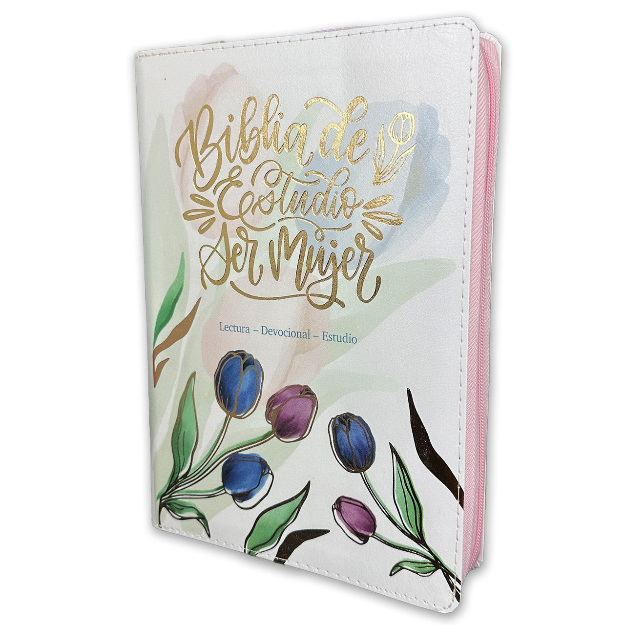 Biblia estudio ser mujer zipper rosa