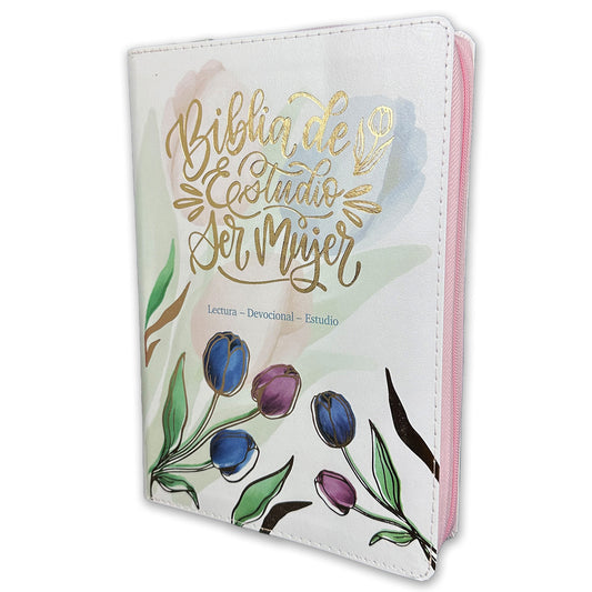 Biblia estudio ser mujer zipper rosa