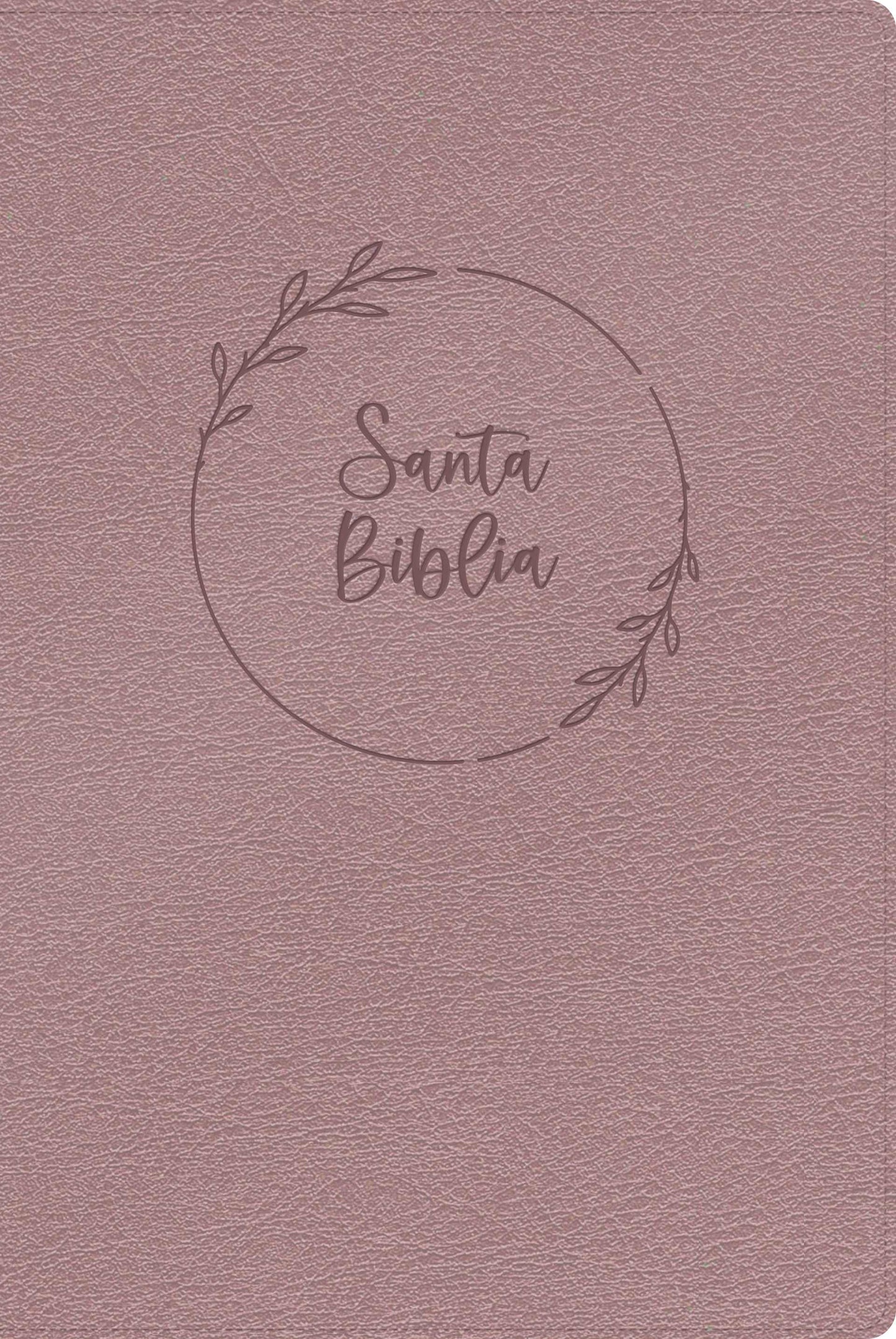 RVR 1960 Biblia letra gigante, rosa perla, símil piel,