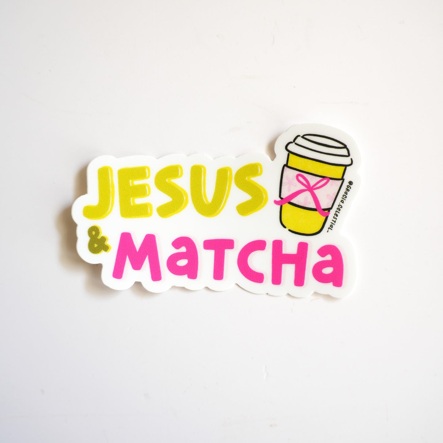 Jesus & Matcha Sticker