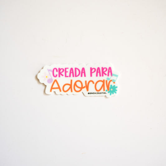 Creada para adorar Sticker