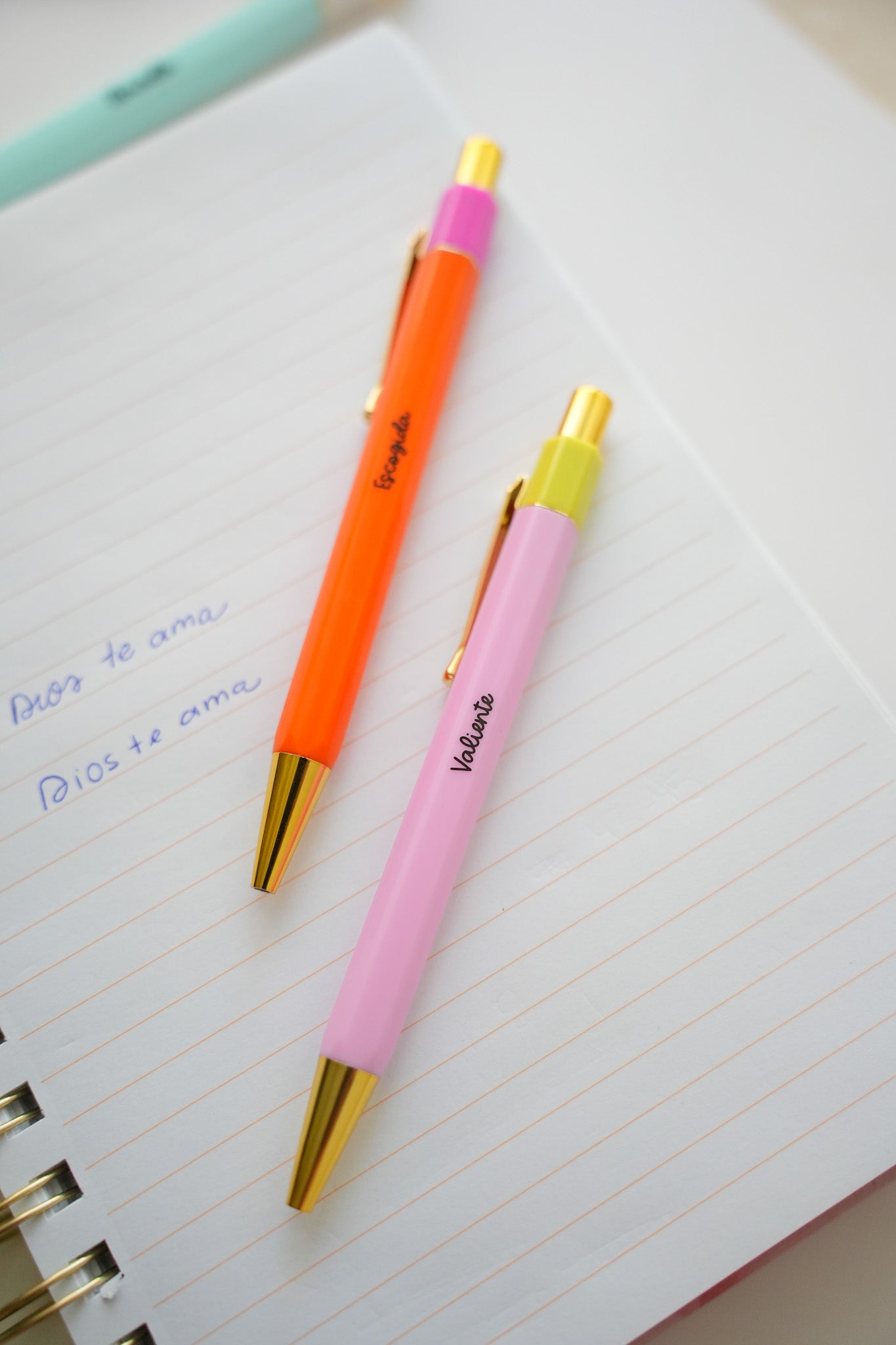 Set de 5 boligrafos Boligrafos GC Gold Blue Ink