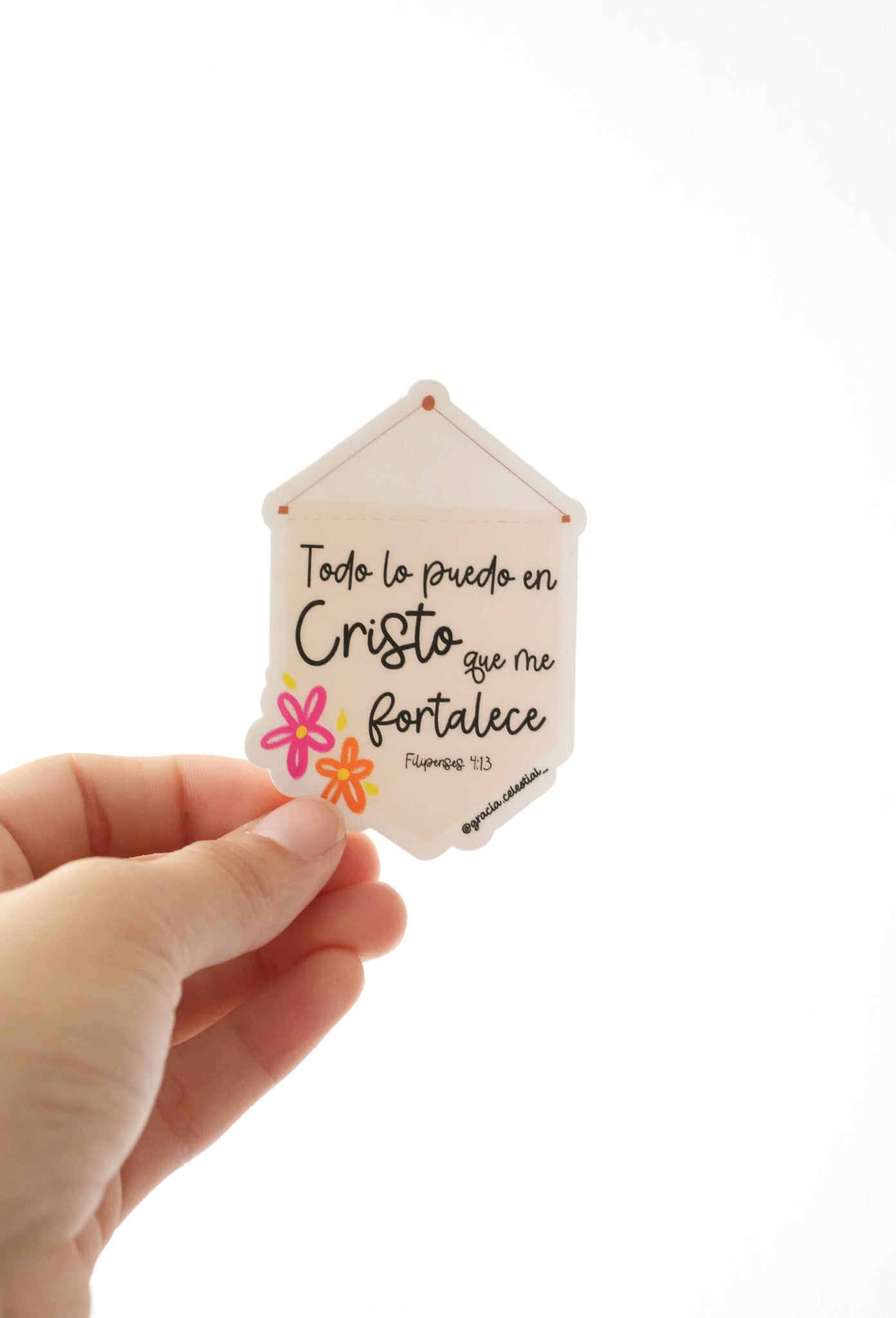 Todo lo puedo en Cristo Sticker