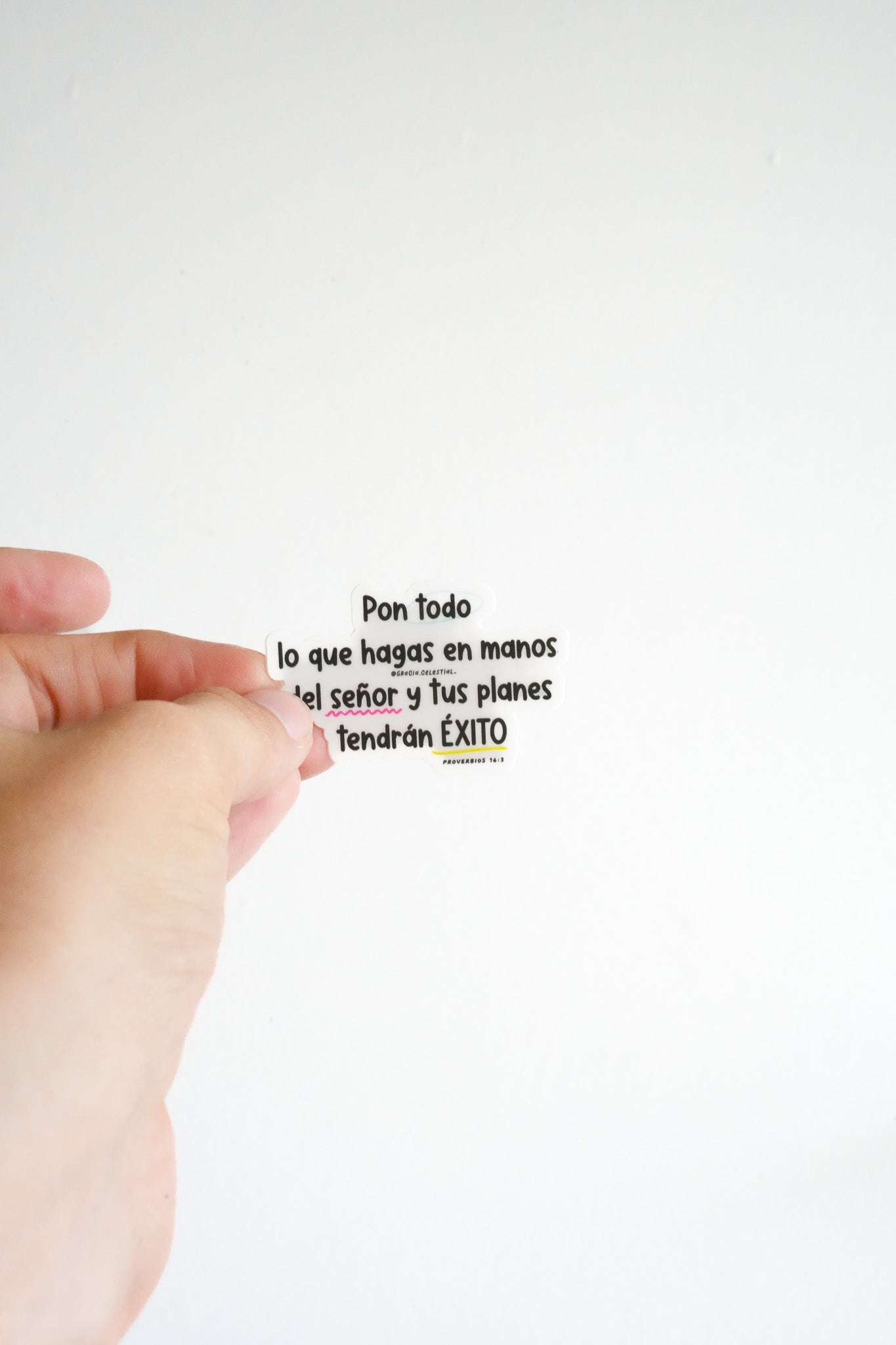 Pon todo lo que hagas Proverbios 16:3 Sticker 44