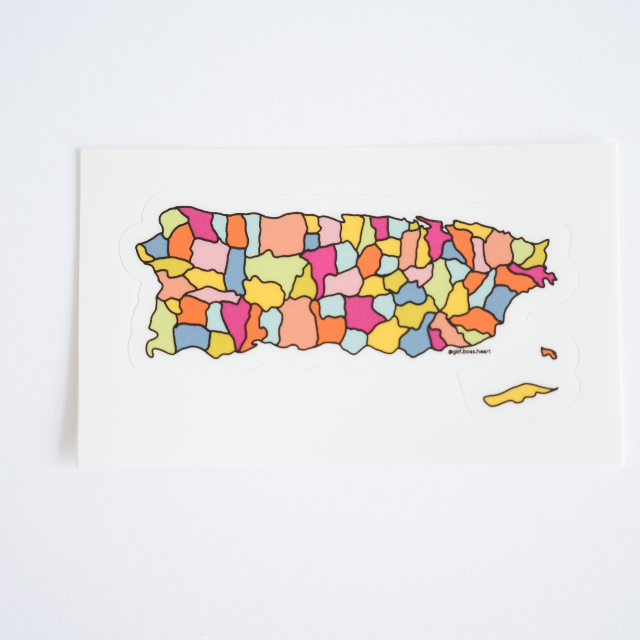 CitY Map Puerto Rico Sticker – GRACIA CELESTIAL