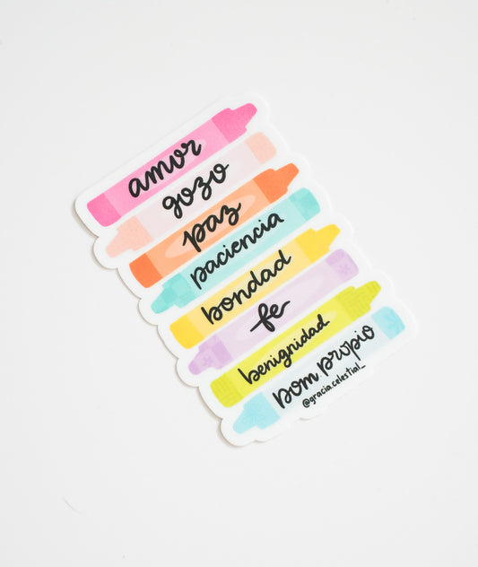 Crayola Frutos del Espiritu Sticker