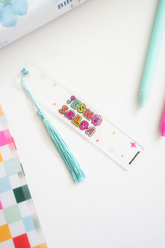 Jesús Salva Acrylic Bookmark