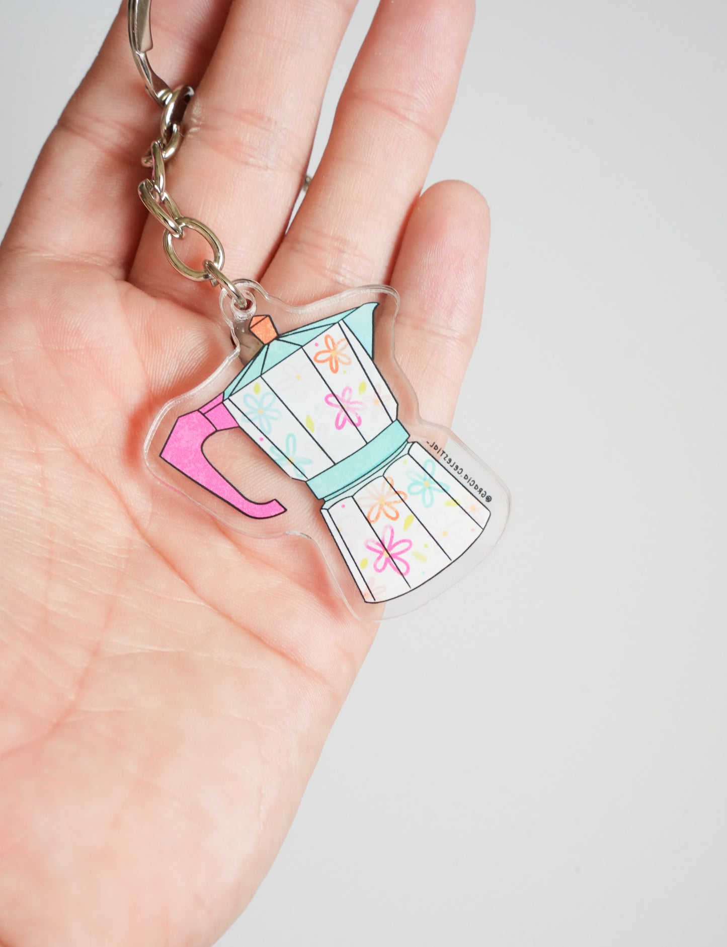 Acrylic Greca Keychains