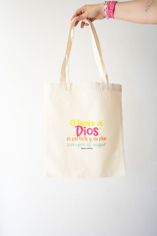 Tote Bag El tiempo de Dios es perfecto