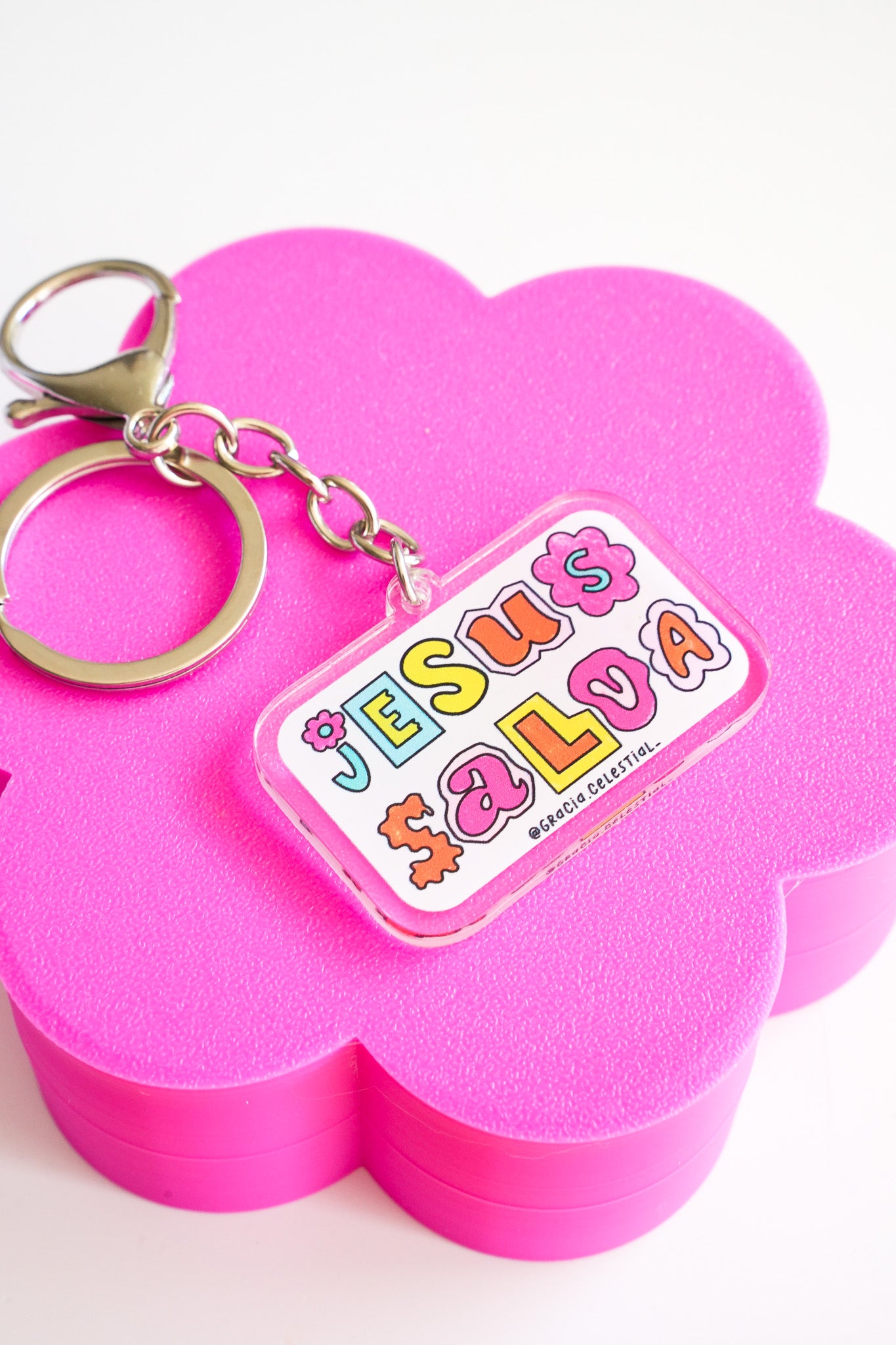 Jesús Salva Acrylic Keychains