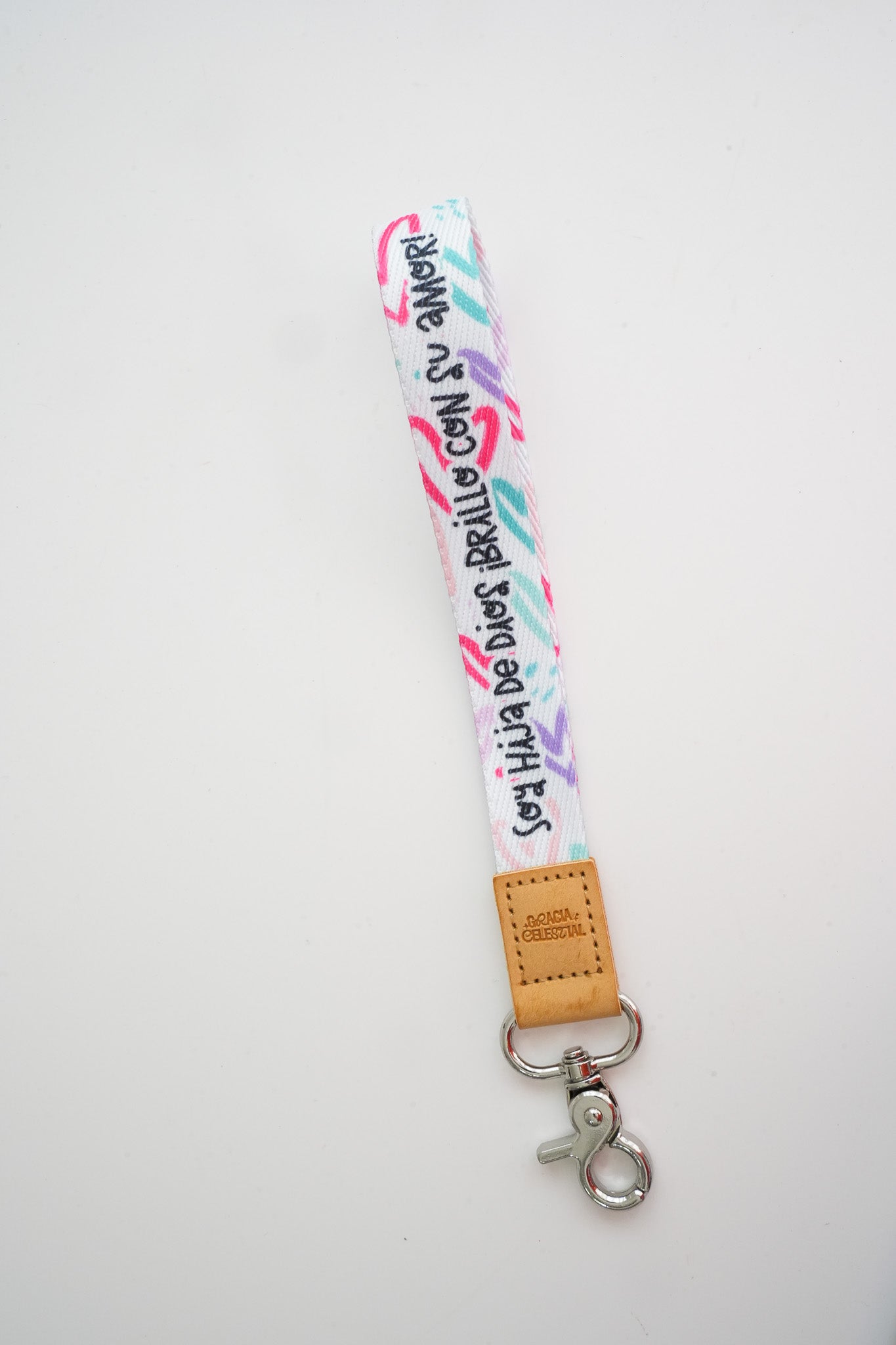 Soy hija de Dios Brillo con su Amor Wrist Key Chain