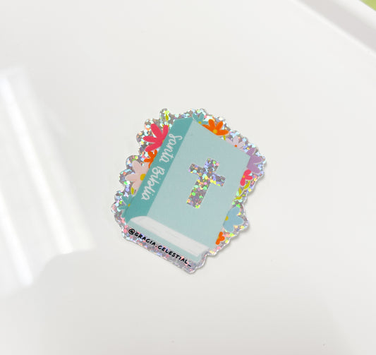 Bible Glitter Sticker