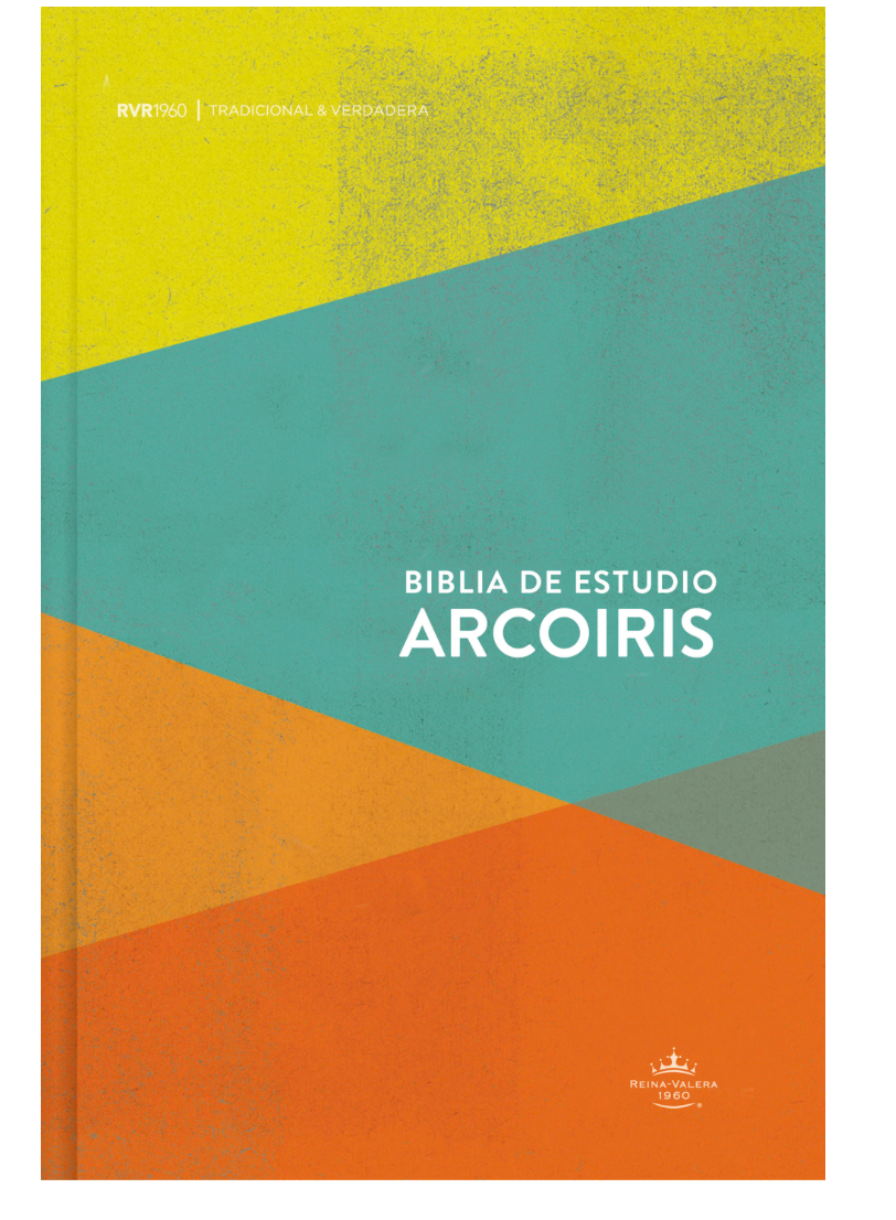 RVR 1960 Biblia de Estudio Arcoíris, multicolor tapa dura