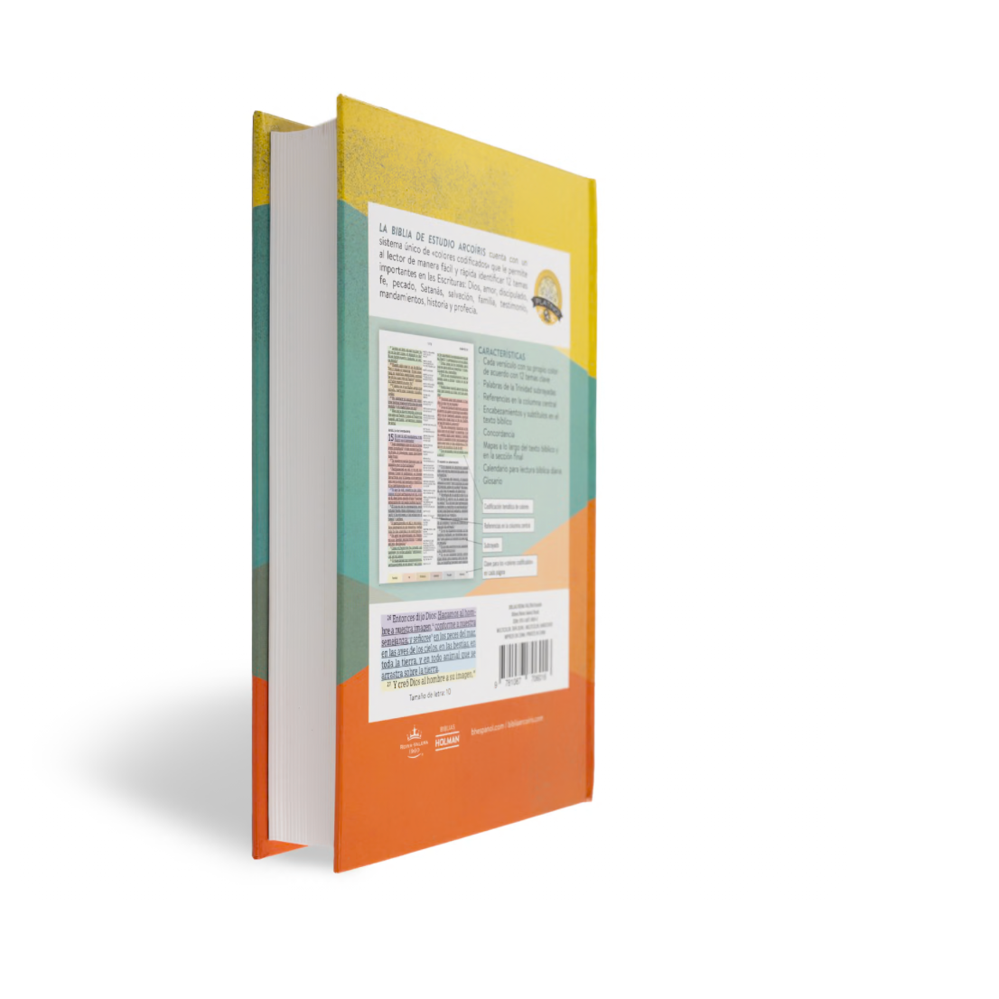 RVR 1960 Biblia de Estudio Arcoíris, multicolor tapa dura