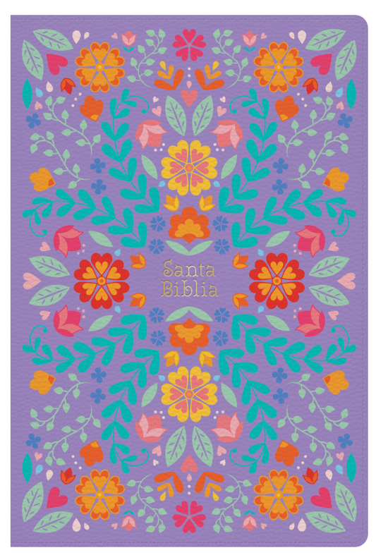 Biblia Letra Gigante Florar Purple