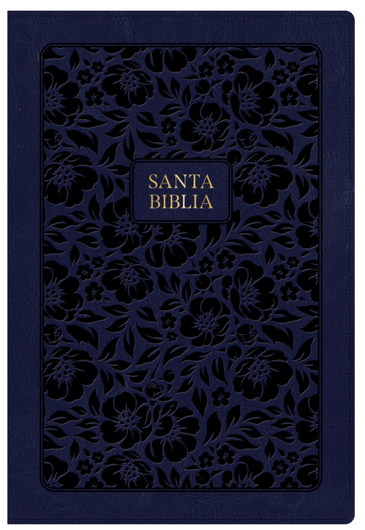 Biblia Letra Grande tamaño manual Azul Marino