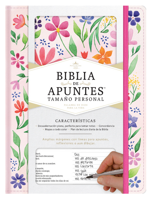 Biblia de Apuntes Tamaño Persona Flores
