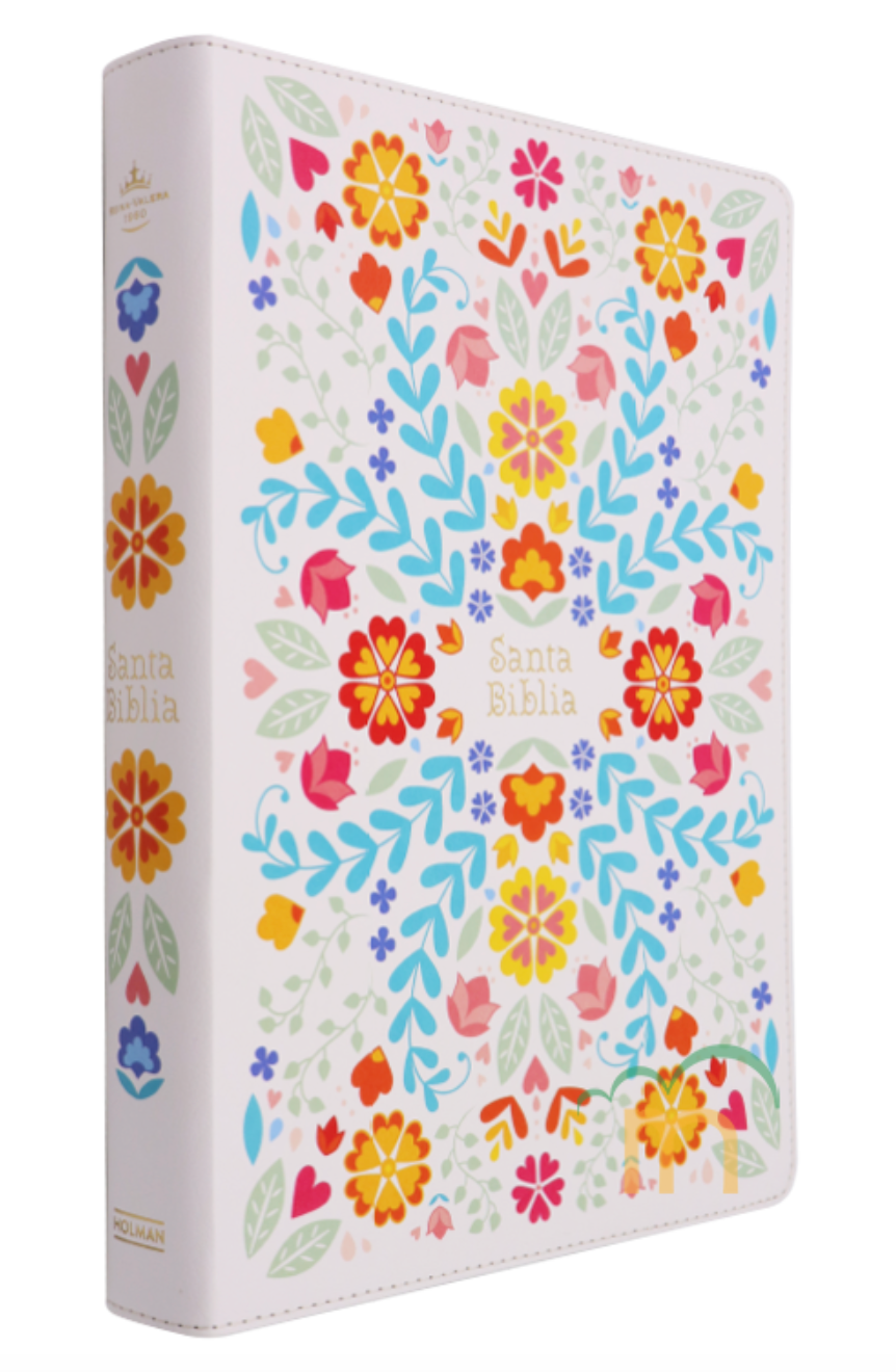 Biblia letra super gigante white with colors RVR 1960