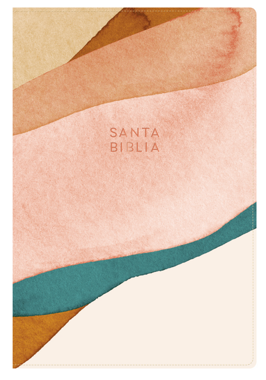Biblia letra grande Tamaño manual water color