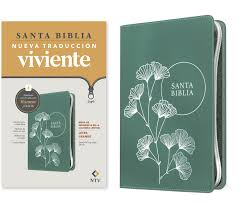 Santa Biblia Ref NTV Letra Grande Columna Central Verde